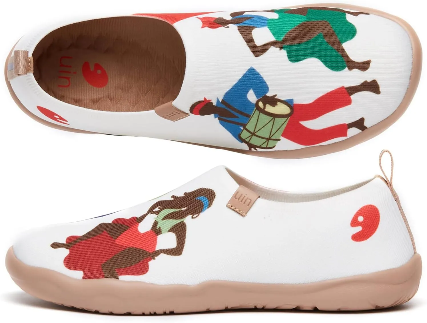 UIN Women's Art Painted Travel Shoes Slip On Casual Knit Loafers Lightweight Comfort Fashion Sneaker Constellation Toledo 