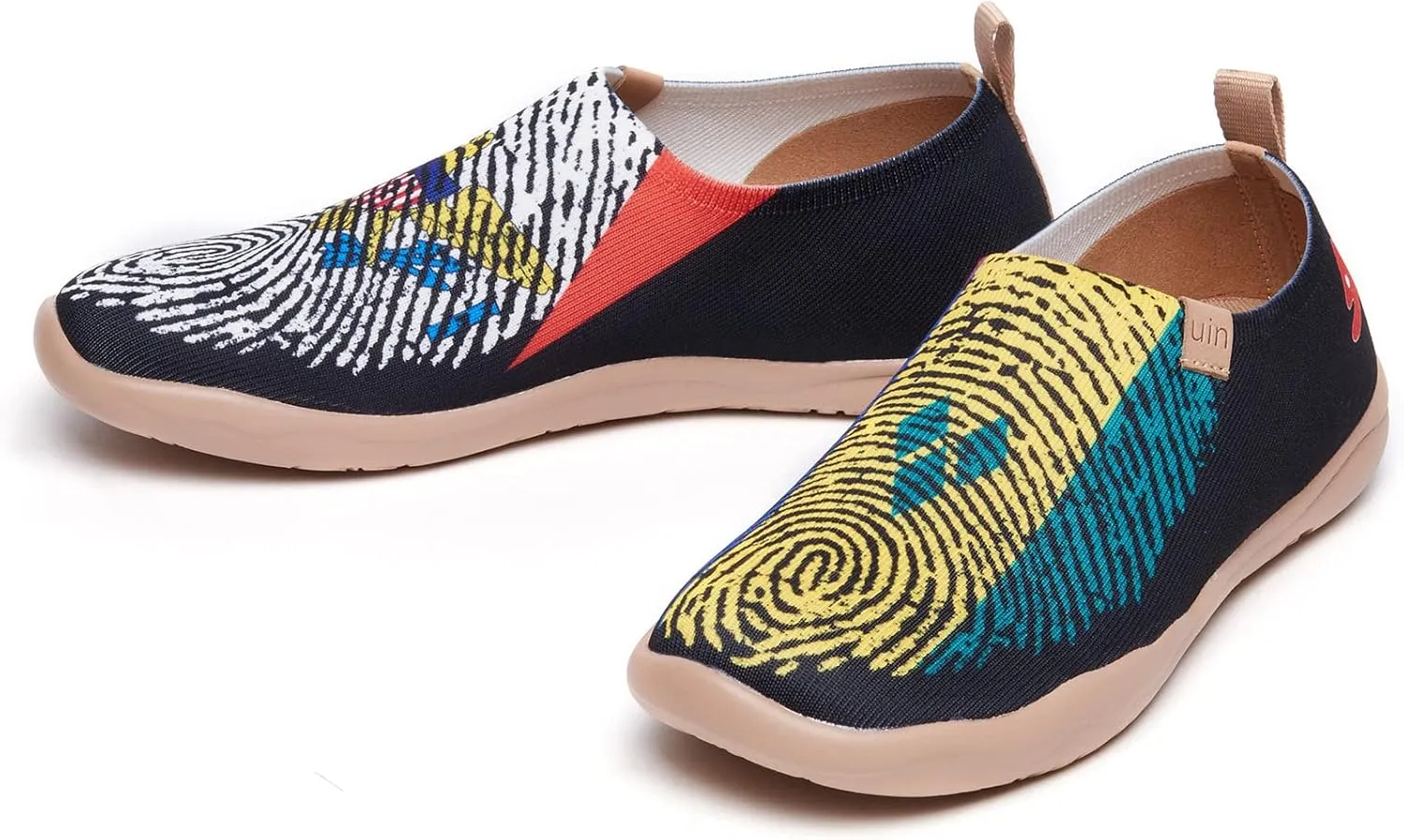UIN Women's Art Painted Travel Shoes Slip On Casual Knit Loafers Lightweight Comfort Fashion Sneaker Constellation Toledo 
