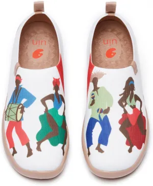 UIN Women's Art Painted Travel Shoes Slip On Casual Knit Loafers Lightweight Comfort Fashion Sneaker Constellation Toledo 
