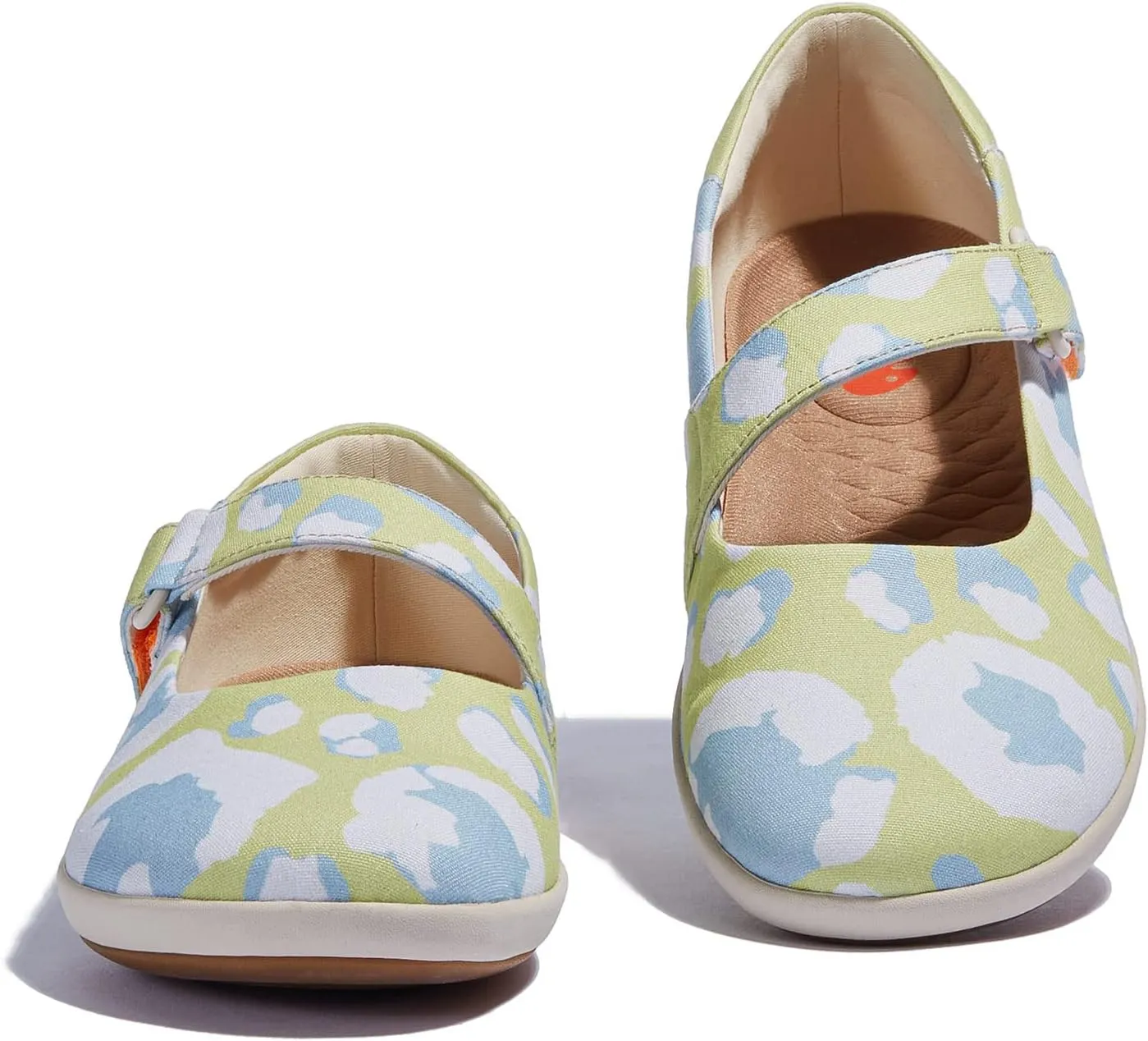 UIN Women's Mary Jane Flats Slip On Round Toe Casual Lightweight Comfortable Art Painted Travel Shoes Illites 