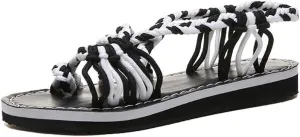 Ulalaza Women's Casual T-Strap Thong Rhinestone Jewel Non-Slip Flip Flop Sandals Flat Comfort Heel Cushion Ladies Beach Summer Bohemian Sexy Dress Sandals for Wedding Party Vacation Travel