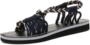 Ulalaza Women's Casual T-Strap Thong Rhinestone Jewel Non-Slip Flip Flop Sandals Flat Comfort Heel Cushion Ladies Beach Summer Bohemian Sexy Dress Sandals for Wedding Party Vacation Travel