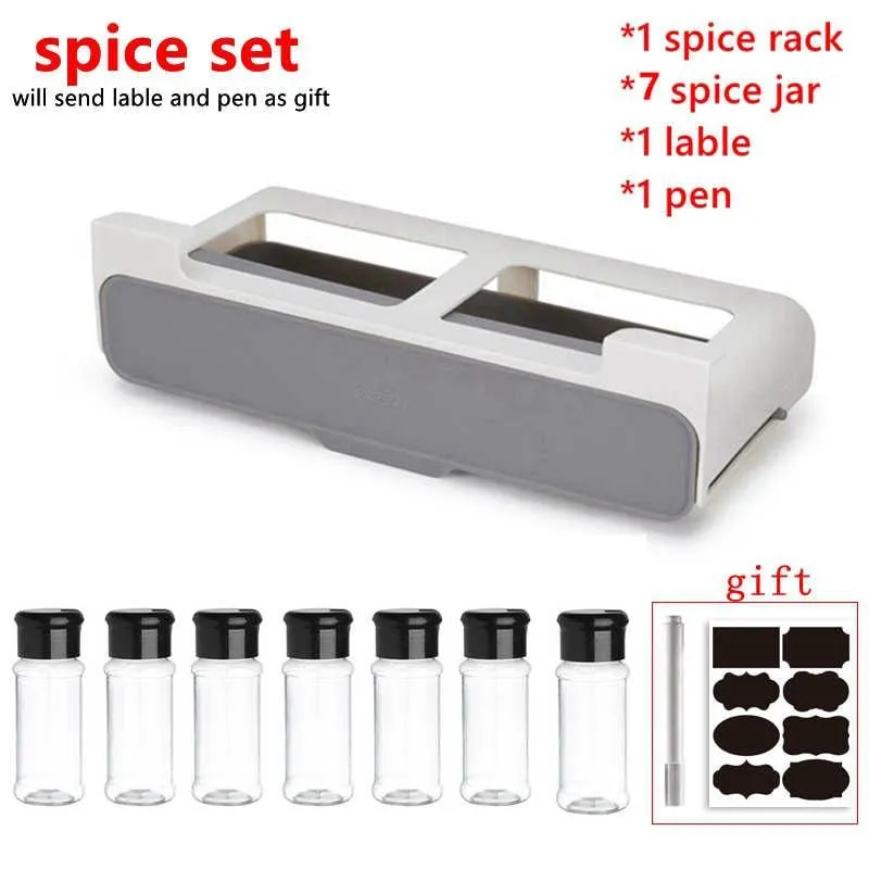 Under-Shelf Pull Out Spice Rack