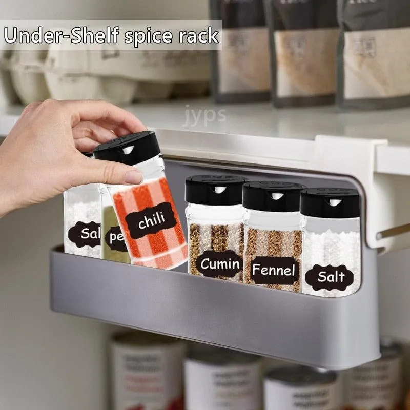 Under-Shelf Pull Out Spice Rack