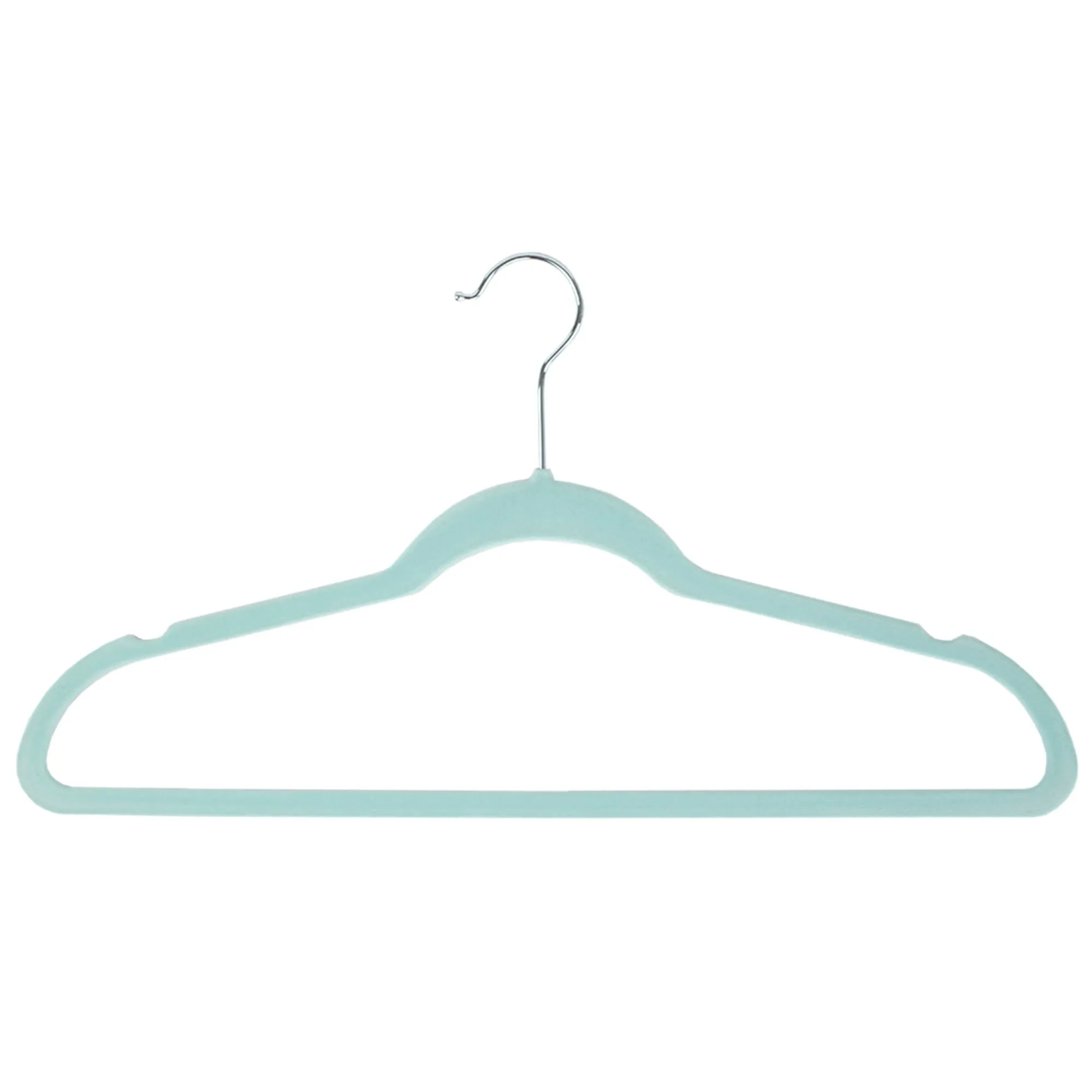 Velvet Hanger, (Pack of 10), Sky Blue