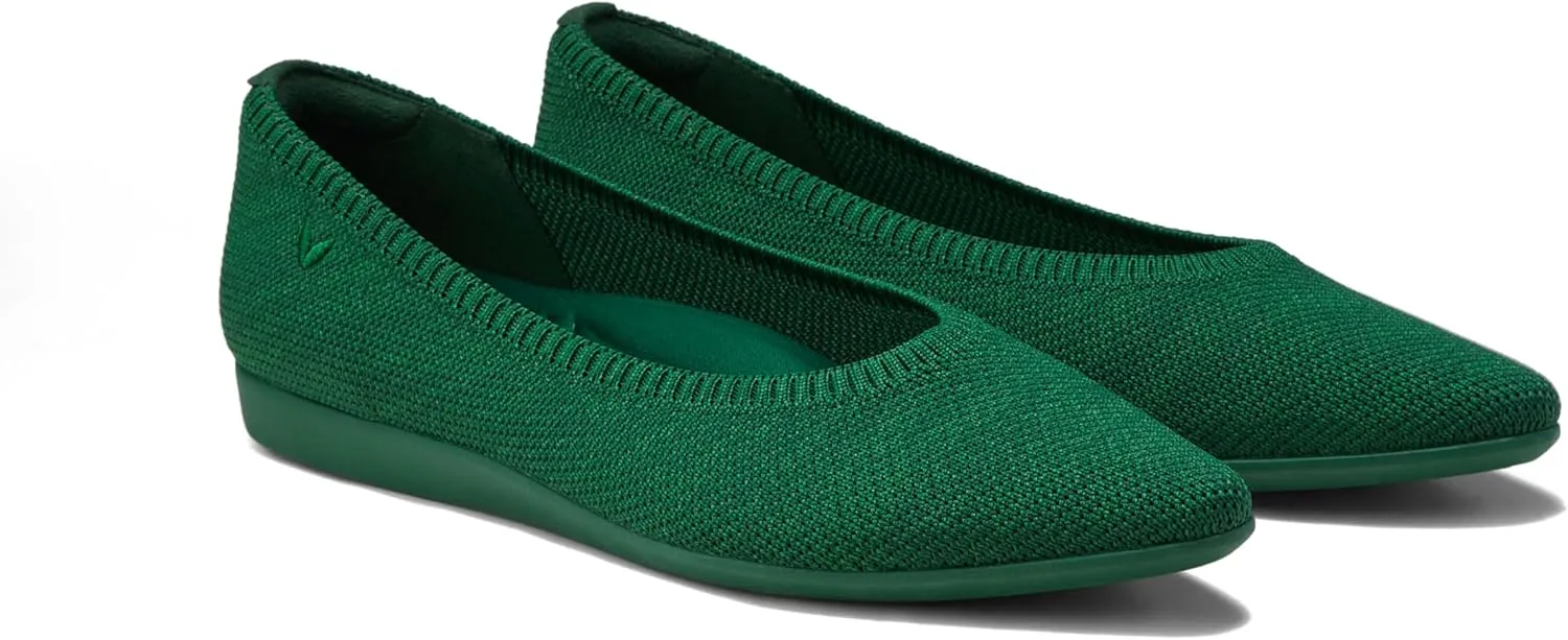 VIVAIA Aria Walker Lightweight Pointed-Ballet Flats for Women Slip On Washable Ballet Flats Shoes Comfortable Casual