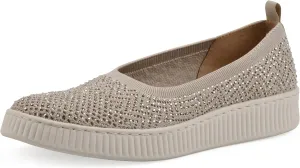WHITE MOUNTAIN Women's Digs Sparkling Woven Knit Slip-On Flat