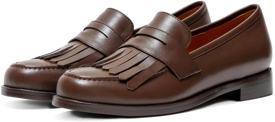 Women's Classic Flat Leather Tassel Loafer