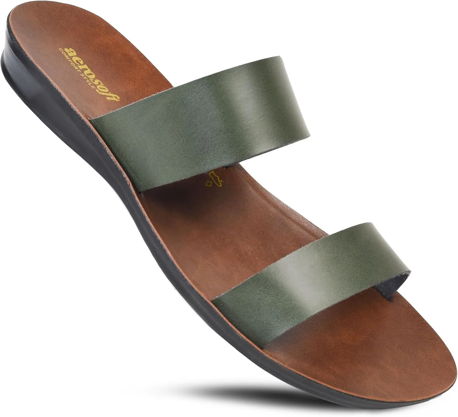 Womens Slides Slip On Comfort with Arch Support Slides for Women Summer Yoga Mat Indoor Outdoor Walking Ladies Flat Sandals Dressy Non Slip Footbed Cute Beach Sandalias De Mujer