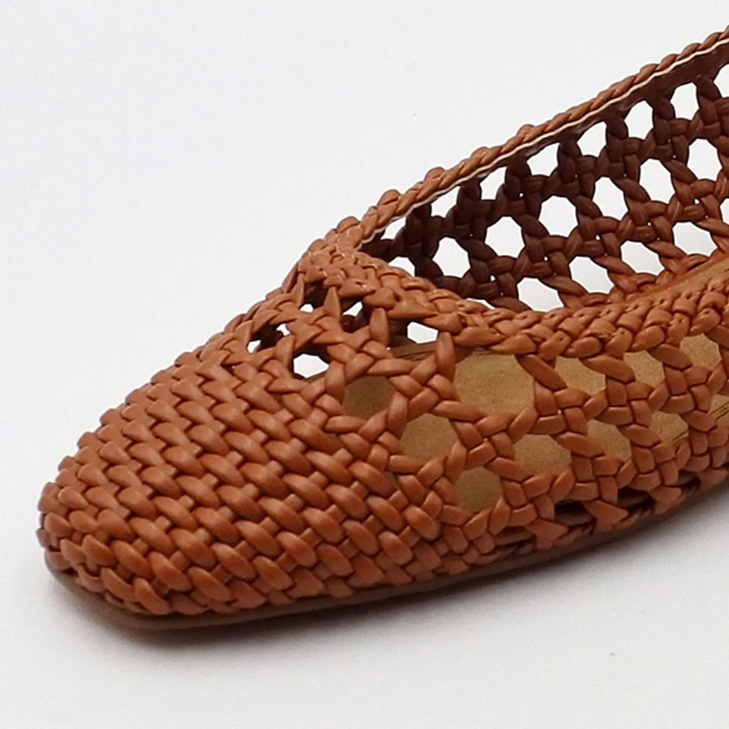 Woven Slingback Flats for Women Adorably Cute with Round Toe, Stylishly Elegant