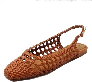 Woven Slingback Flats for Women Adorably Cute with Round Toe, Stylishly Elegant