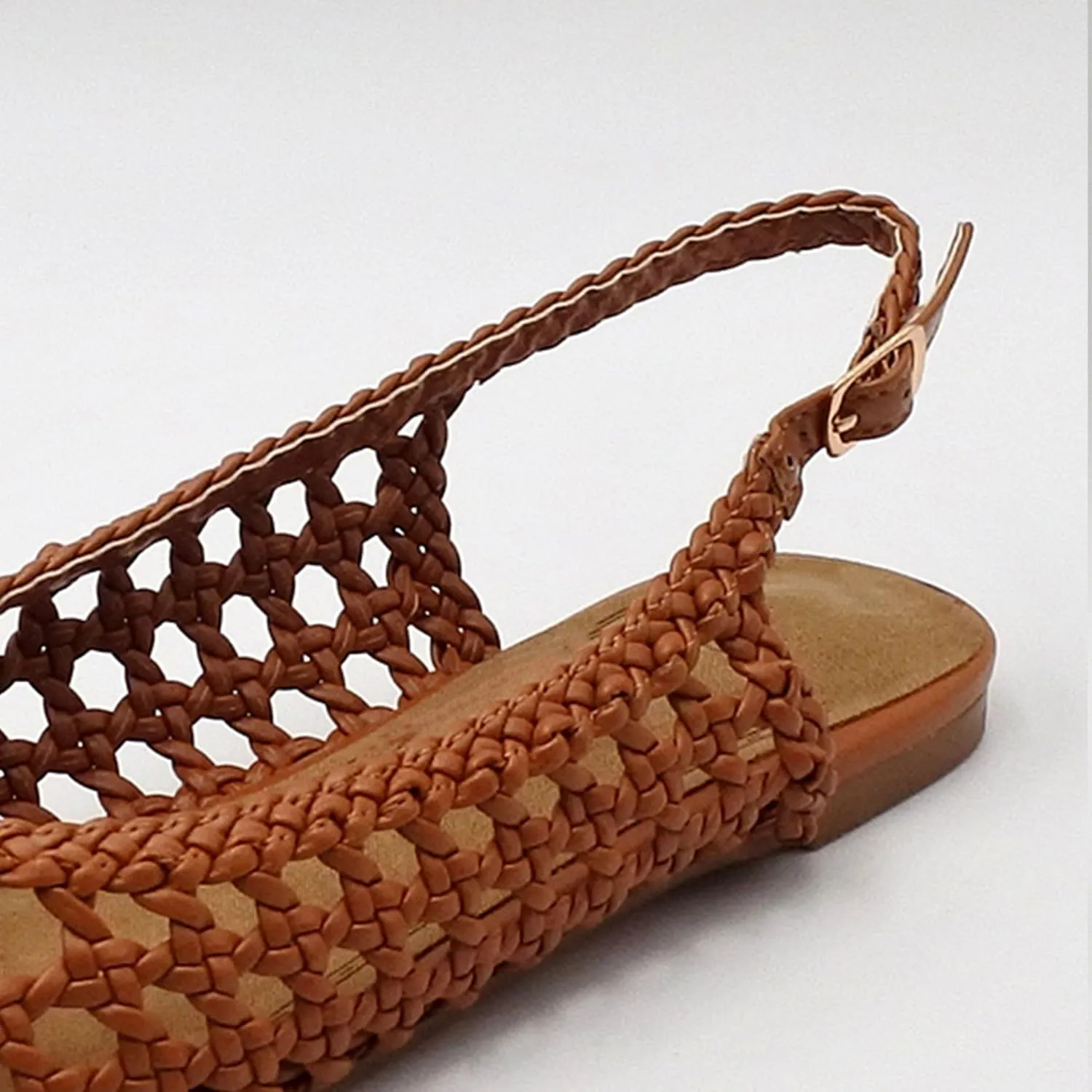 Woven Slingback Flats for Women Adorably Cute with Round Toe, Stylishly Elegant