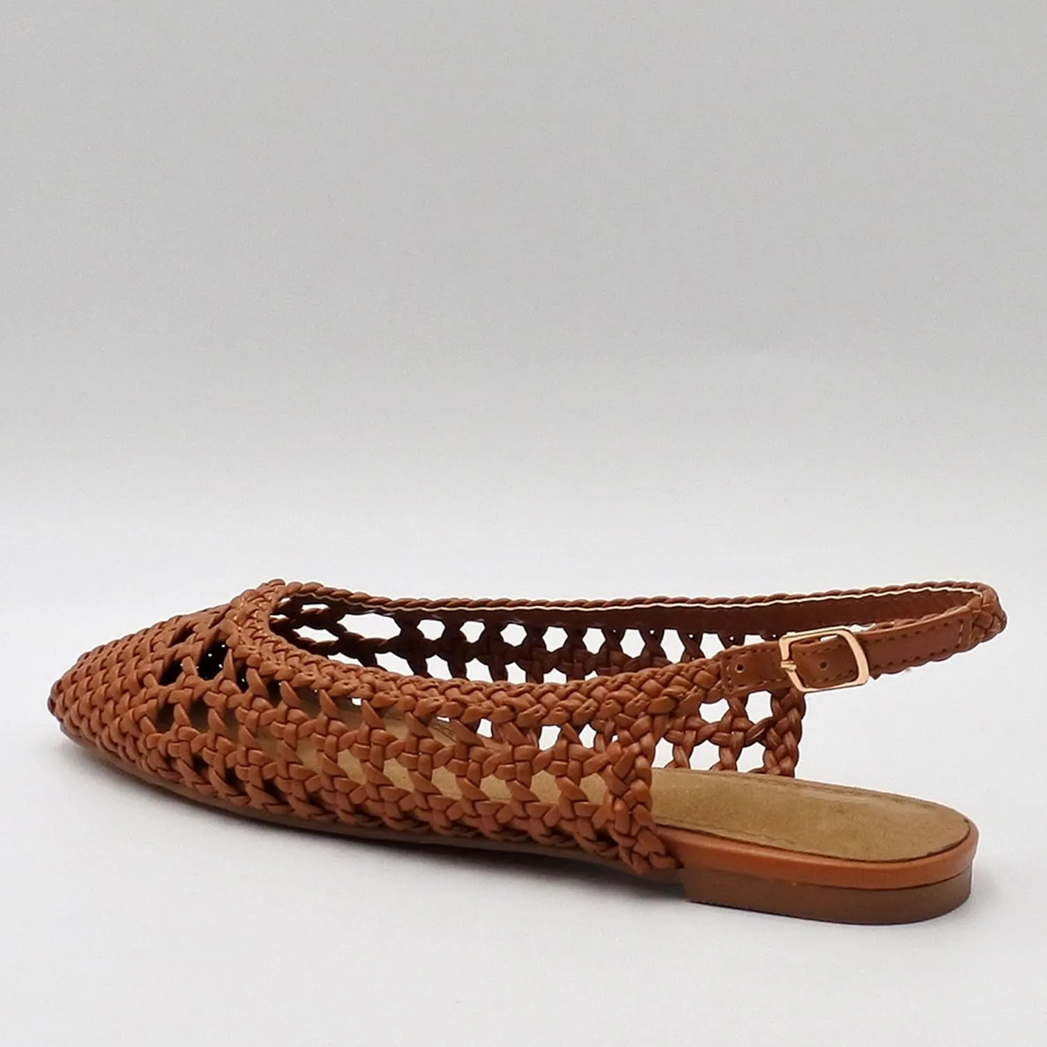 Woven Slingback Flats for Women Adorably Cute with Round Toe, Stylishly Elegant