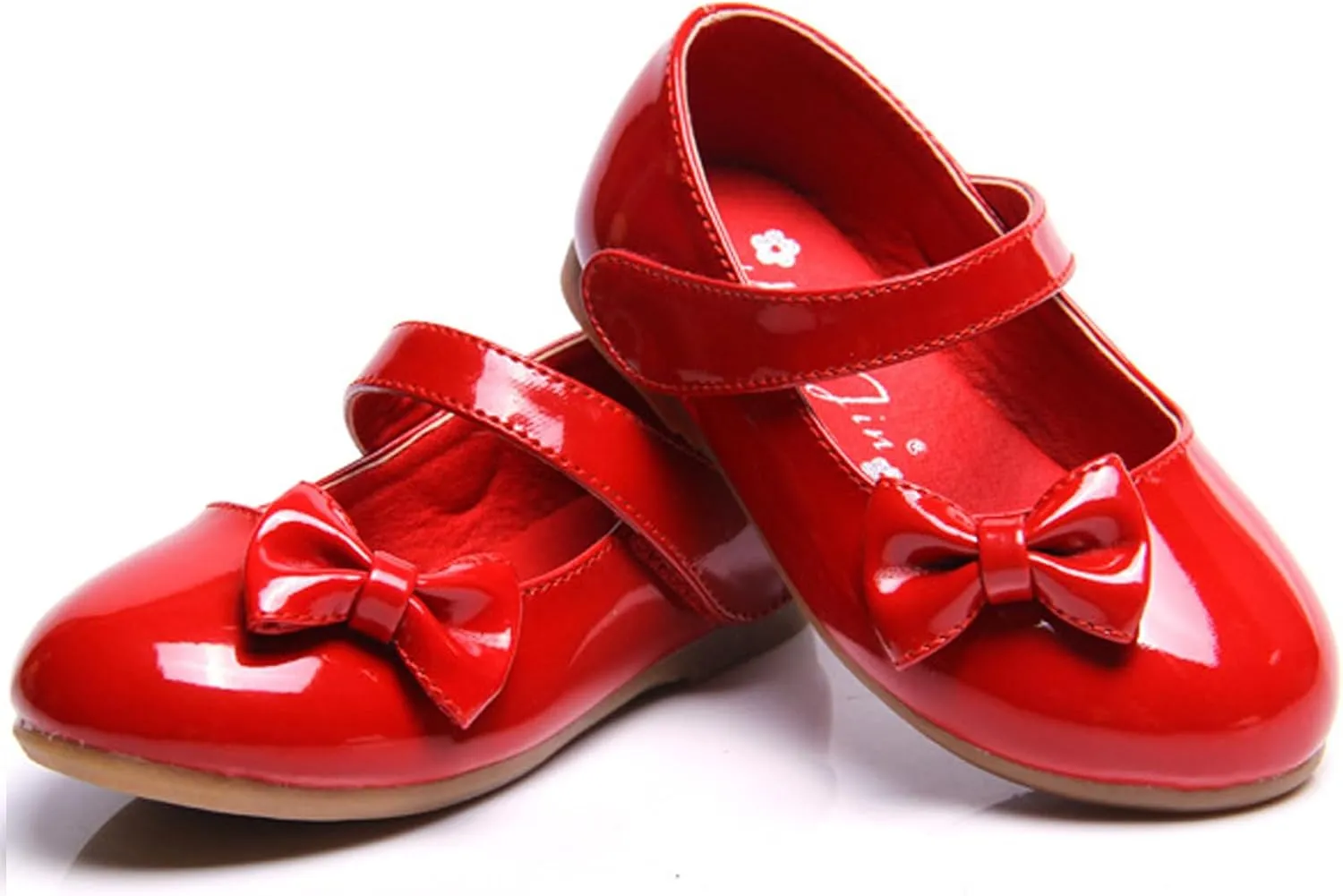 WUIWUIYU Flower Girls Princess Casual Mary Janes Ballet Flats Cute Bowknot Back to School Uniform Wedding Dress Shoes