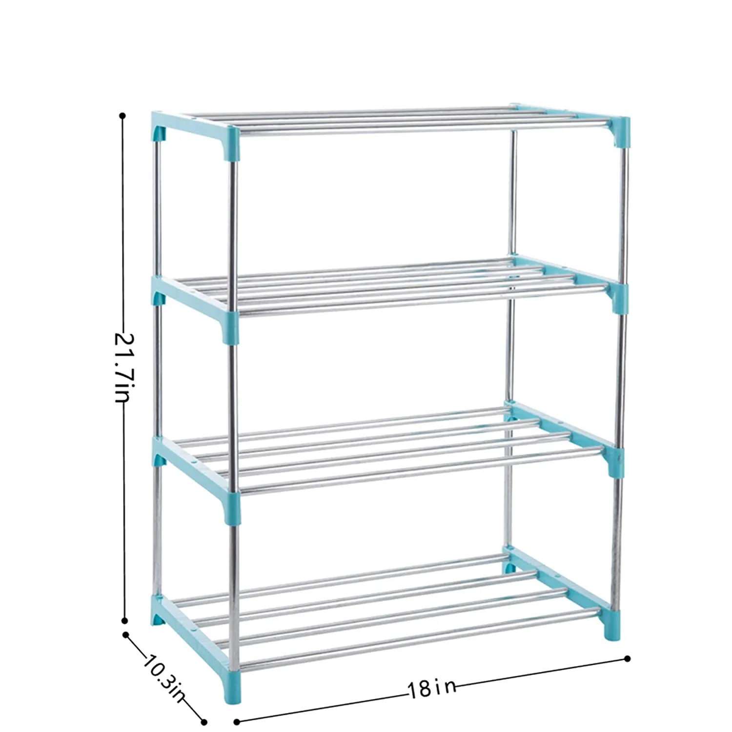 Xerhnan 4 Tier Small Stackable Shoe Rack