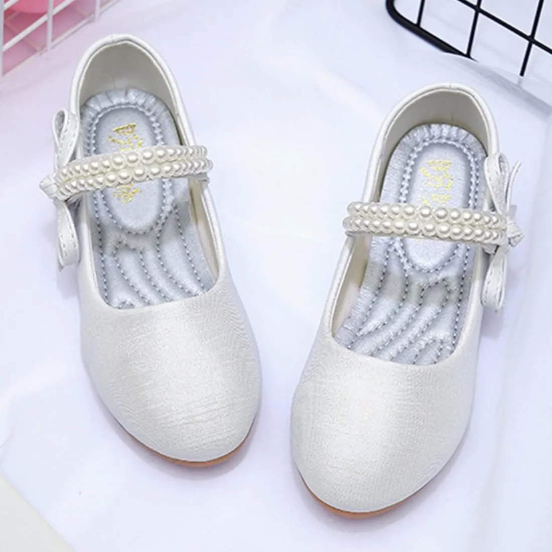 YIBLBOX Toddler/Little Kid Girl Dress Ballet Flat Mary Jane Ballerina Shoe for School Party Wedding
