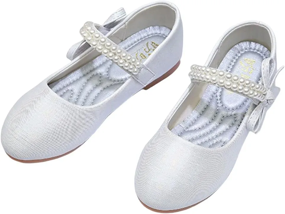 YIBLBOX Toddler/Little Kid Girl Dress Ballet Flat Mary Jane Ballerina Shoe for School Party Wedding