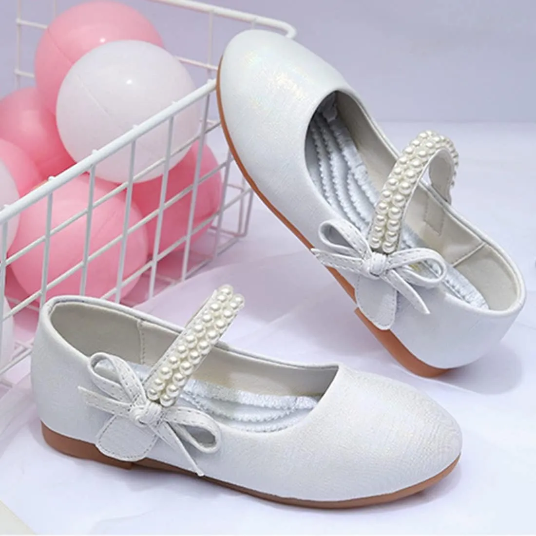 YIBLBOX Toddler/Little Kid Girl Dress Ballet Flat Mary Jane Ballerina Shoe for School Party Wedding
