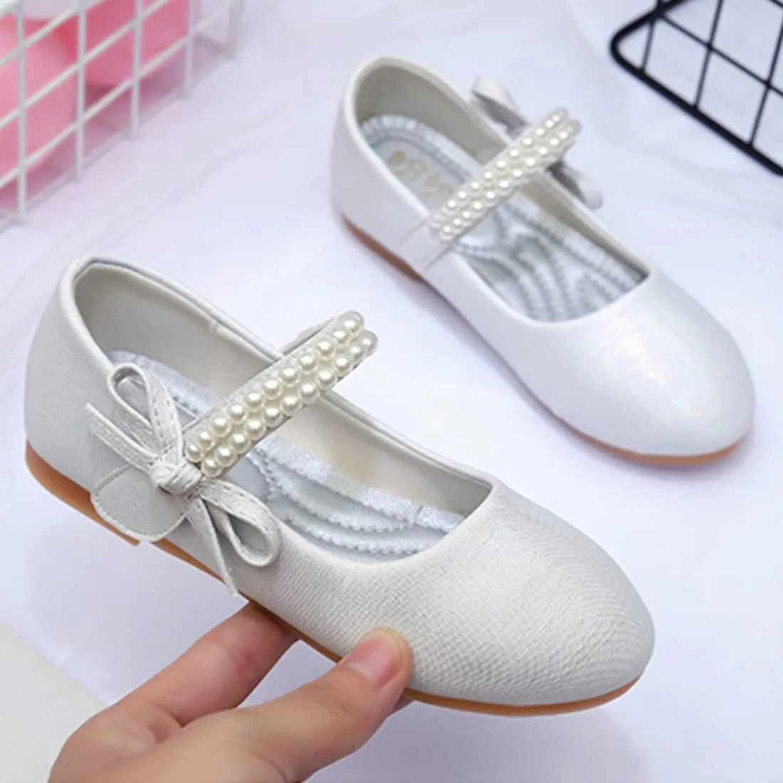 YIBLBOX Toddler/Little Kid Girl Dress Ballet Flat Mary Jane Ballerina Shoe for School Party Wedding