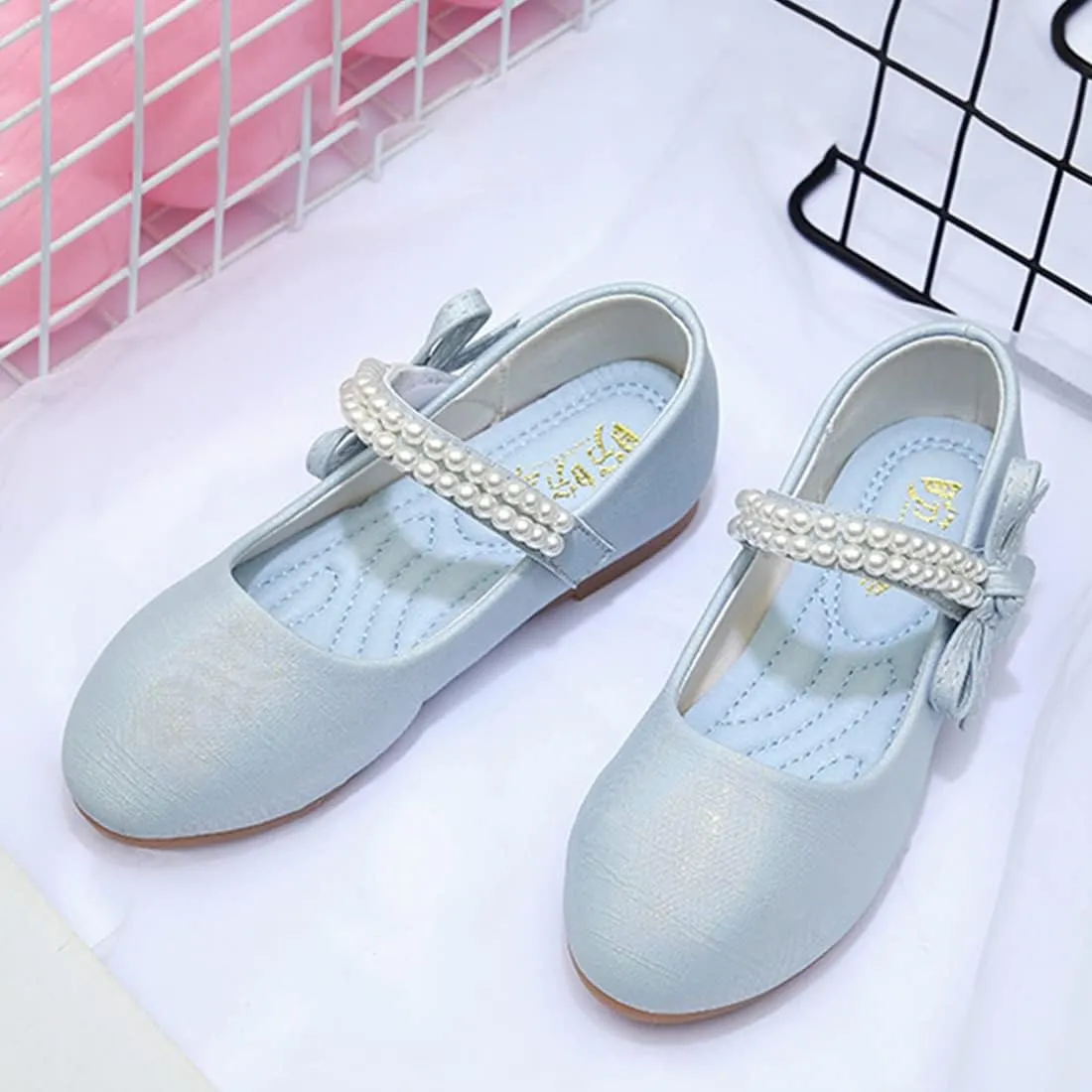 YIBLBOX Toddler/Little Kid Girl Dress Ballet Flat Mary Jane Ballerina Shoe for School Party Wedding