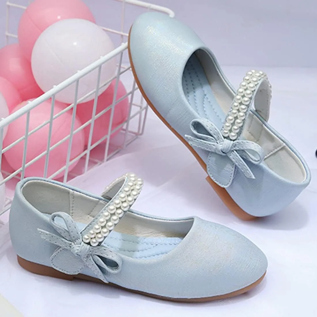 YIBLBOX Toddler/Little Kid Girl Dress Ballet Flat Mary Jane Ballerina Shoe for School Party Wedding